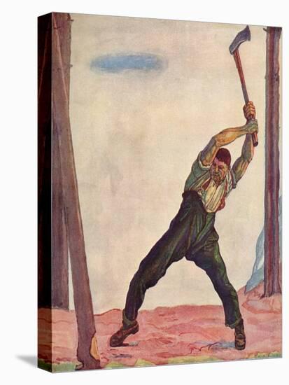 'The Woodcutter', 1910-Ferdinand Hodler-Premier Image Canvas