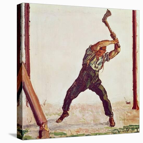 The Woodman, 1910-Ferdinand Hodler-Premier Image Canvas