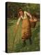 The Wool Gatherer-Henry Herbert La Thangue-Premier Image Canvas