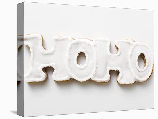 The Word Hoho in Gingerbread with White Icing-null-Premier Image Canvas