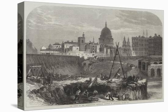 The Works of the Metropolitan Extension Railway in Smithfield-null-Premier Image Canvas