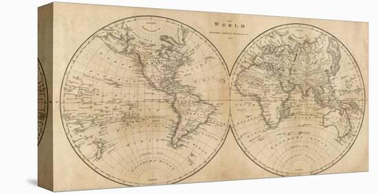 The World, c.1825-Mathew Carey-Stretched Canvas