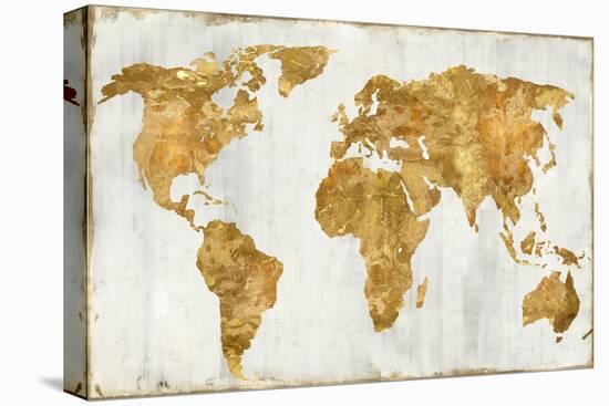 The World In Gold-Russell Brennan-Stretched Canvas