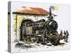 The World of Speed and Power: A Honschel Constructed 2-6-4 Tank Locomotive of 1929 Vintage-John S. Smith-Premier Image Canvas