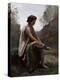 The Wounded Eurydice, C.1868-70-Jean-Baptiste-Camille Corot-Premier Image Canvas