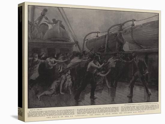 The Wreck of the Ss Lusitania, the Scene on Deck after the Steamer Had Struck-Joseph Nash-Premier Image Canvas