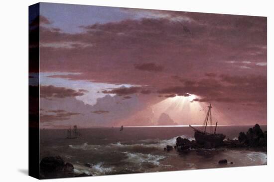 The Wreck-Frederic Edwin Church-Stretched Canvas