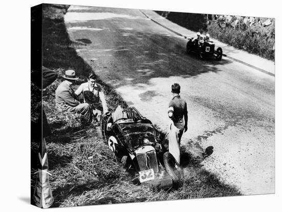 The Wreckage of Goldie Gardner's MG J4, Tourist Trophy, Ards-Belfast, 1932-null-Premier Image Canvas