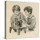 The Wright Brothers as Boys, Dropping Water into the Sewing Matchine with a Feather-Peter Jackson-Premier Image Canvas