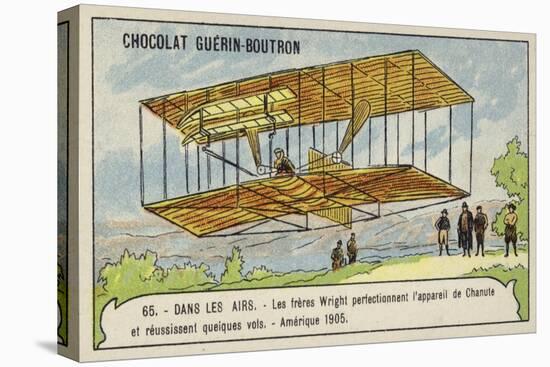 The Wright Brothers Perfecting the Flying Machine of Octave Chanute and Making Several Successful F-null-Premier Image Canvas