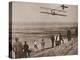 The Wright Brothers Testing an Early Plane at Kitty Hawk, North Carolina-null-Premier Image Canvas