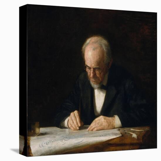 The Writing Master, 1882-Thomas Cowperthwait Eakins-Premier Image Canvas