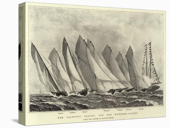 The Yachting Season, the New Hundred-Raters-Barlow Moore-Premier Image Canvas