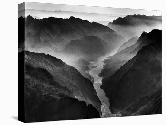 The Yangtze River Passing Through the Wushan, or "Magic Mountain", Gorge in Szechwan Province-Dmitri Kessel-Premier Image Canvas