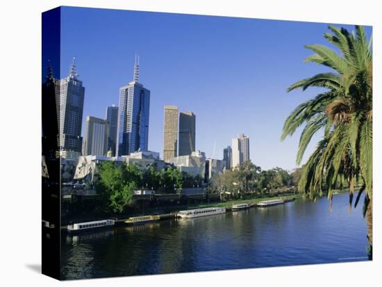 The Yarra River and City Buildings from Princes Bridge, Melbourne, Victoria, Australia-Richard Nebesky-Premier Image Canvas