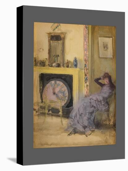 The Yellow Room, C.1883-84 (W/C and Gouache on Paperboard-James Abbott McNeill Whistler-Premier Image Canvas