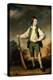 The Young Cricketer: Portrait of Lewis Cage, Full-Length, in a Green Waistcoat and Breeches-Francis Cotes-Premier Image Canvas