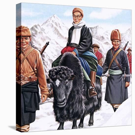 The Young Dalai Lama Fleeing the Chinese-John Keay-Premier Image Canvas