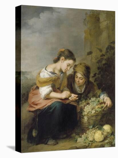 The Young Fruit Merchant, about 1670/75-Bartolomé Estéban Murillo-Premier Image Canvas