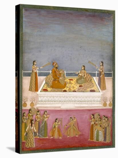 The Young Mughal Emperor Muhammad Shah at a Nautch Performance (1719-48), C.1725-Mughal-Premier Image Canvas