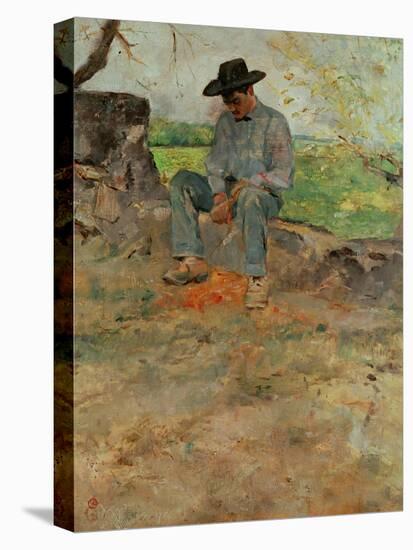 The Young Routy, a Farmboy Who Worked at the Family's Estate in Celeyran, 1883-Henri de Toulouse-Lautrec-Premier Image Canvas