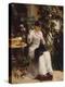 The Young Seamstress-Gustave Francois Lasellaz-Premier Image Canvas