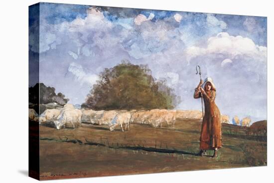 The Young Shepherdess, 1878-Winslow Homer-Premier Image Canvas