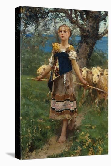 The Young Shepherdess-Francesco Paolo Michetti-Premier Image Canvas