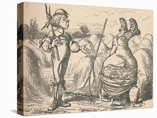 'The youth talking to this father, who is doing a handstand', 1889-John Tenniel-Premier Image Canvas