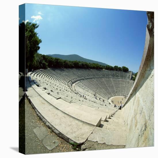 Theatre at the Archaeological Site of Epidavros, UNESCO World Heritage Site, Greece, Europe-Tony Gervis-Premier Image Canvas