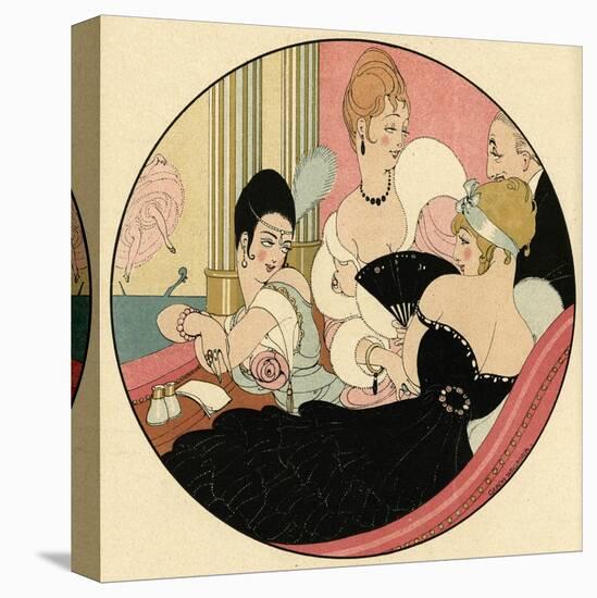 Theatre from a Box 1916-Gerda Wegener-Stretched Canvas