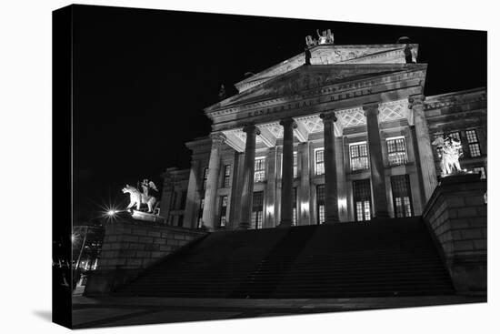 Theatre, 'Gendarmenmarkt', Berlin, middle, night photography-Christian Hikade-Premier Image Canvas