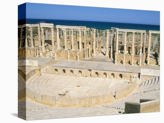 Theatre, Leptis Magna, UNESCO World Heritage Site, Tripolitania, Libya, North Africa, Africa-Sergio Pitamitz-Premier Image Canvas