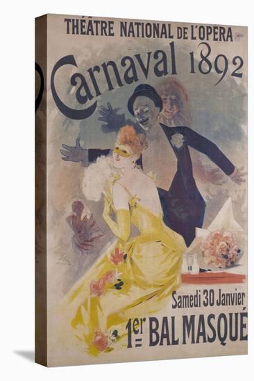 Theatre National de l'Opera, Carnaval 1892, Samedi 30 Janvier, 1er Bal Masque-Jules Chéret-Premier Image Canvas