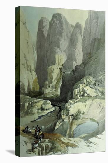 Theatre, Petra, Jordan, at Entrance to City, 1839 Watercolour-David Roberts-Premier Image Canvas