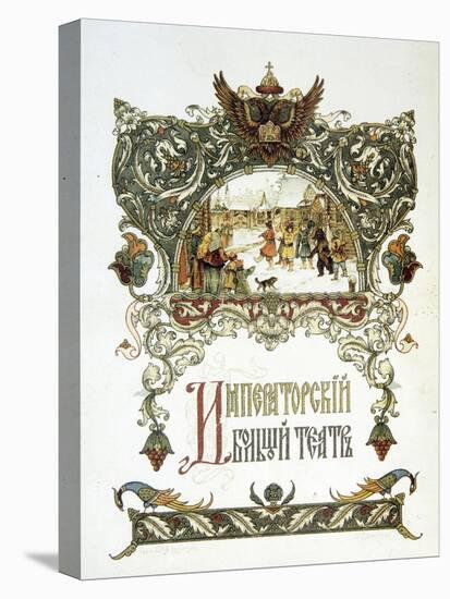 Theatre Programme of the Imperial Bolshoi Theatre, 1912-Boris Zvorykin-Premier Image Canvas