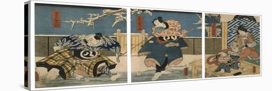 Theatre Scene, 1844-Utagawa Kunisada-Premier Image Canvas