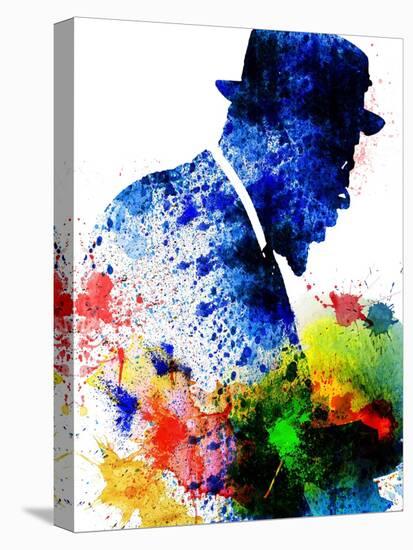 Thelonious Monk Watercolor-Jack Hunter-Stretched Canvas