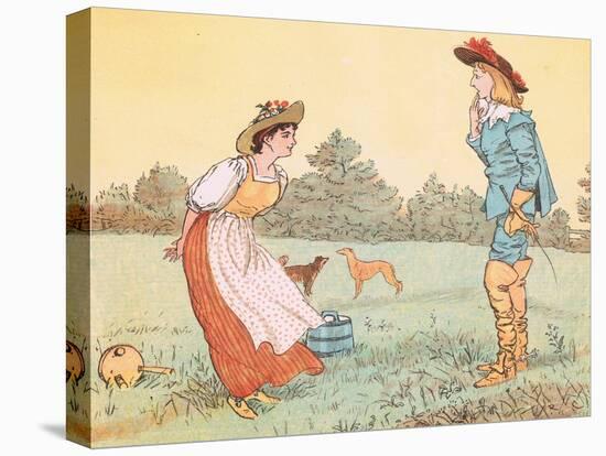 "Then I Can't Marry You, My Pretty Maid!"-Randolph Caldecott-Premier Image Canvas