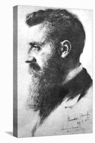 Theodor Herzl (1860-190), Zionist Leader, 1903-null-Premier Image Canvas