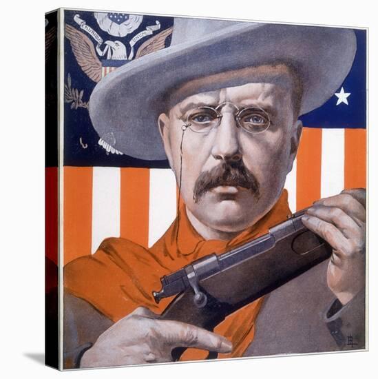 Theodore Roosevelt 26th American President: a Satirical View-Rene Lelong-Premier Image Canvas