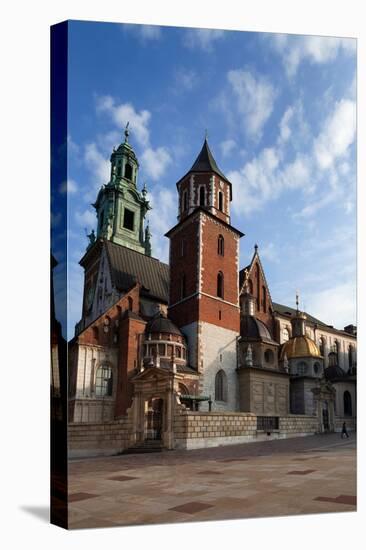 Ther Wawel Cathedral Tower and the Domes Above the Sigismund Chapel-null-Premier Image Canvas