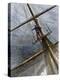 There She Blows Cry of a Whaling Ship Lookout Sighting a Whale, 1800s-null-Premier Image Canvas