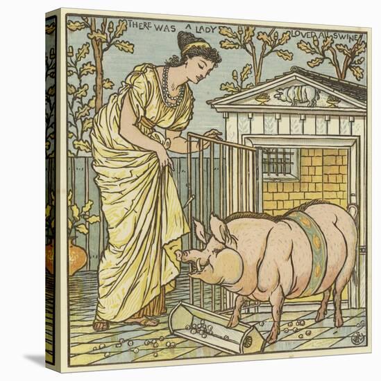 There Was a Lady Loved a Swine-Walter Crane-Premier Image Canvas