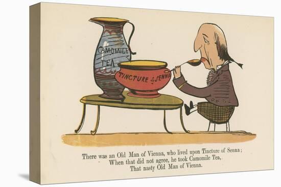 There Was an Old Man of Vienna, Who Lived Upon Tincture of Senna-Edward Lear-Premier Image Canvas