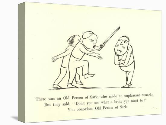 There Was an Old Person of Sark, Who Made an Unpleasant Remark-Edward Lear-Premier Image Canvas