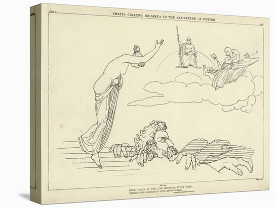 Thetis Calling Briareus to the Assistance of Jupiter-John Flaxman-Premier Image Canvas