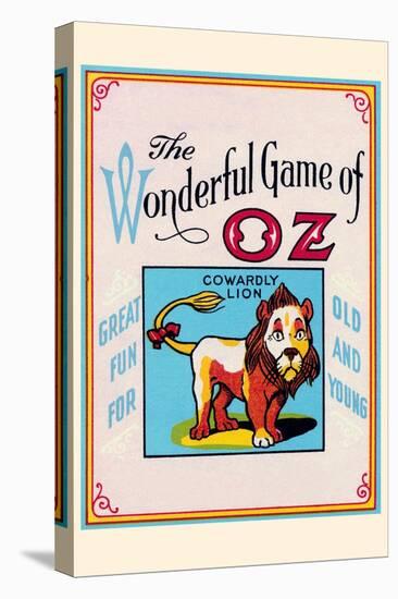 Thewonderful Game of Oz - Cowardly Lion-John R. Neill-Stretched Canvas