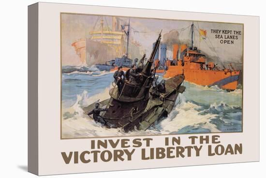 They Kept the Sea Lanes Open, Invest in the Liberty Loan-L.a. Shafer-Stretched Canvas