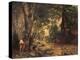 Thicket of Roe Deer at the Stream of Plaisir Fontaine-Gustave Courbet-Stretched Canvas